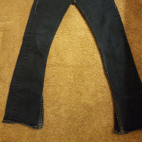 LEVI'S Tough Boot Stretch Dark Denim Jeans Sz 28 - Picture 3 of 7
